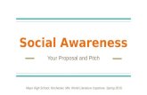 Social Awareness Proposal Preparation (Writing Exercise from 4/21/16)
