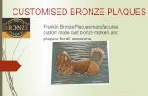 Customised Bronze-Plaques