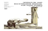 operation and maintenance manual for hand pumps —2nd edition