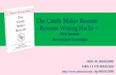 New Book  The Candy Maker Resume - Resume Writing Hacks - by Dirk Spencer