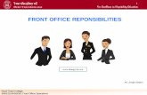 FO responsibilities and complaint handling