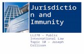 Jurisdiction and Immunity Presentation - Joseph Collison - The London School of Economics