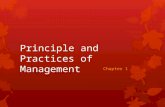 Principle and practices of management ch1