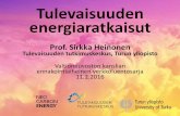 Sirkka Heinonen 12.2.2016 ”Tulevaisuuden energiaratkaisut”