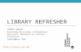 BHIS Faculty Library Refresher 2016