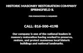 HISTORIC MASONRY RESTORATION COMPANY  SPRINGFIELD IL 816-500-4198