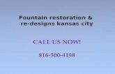 Fountain Restoration & Re-Designs Kansas City 816-500-4198