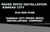 Paver Patio Installation Company Kansas City 816-500-4198