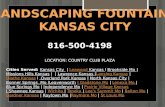 Landscaping fountains  kansas city 816 500-4198