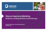 Sitecore Experience Marketing – Gestaltung von aussergewöhnlichen Kundenerfahrungen