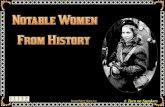 Notable Women from History