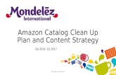 Amazon catalog clean up plan and content strategy