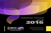 CECAFÉ - Relatório Mensal ABRIL 2016