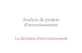 Analyse de projets d investissement bouyoussef