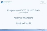 Session live #1 - Analyse financière