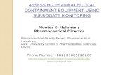 ASSESSING PHARMACEUTICAL CONTAINMENT EQUIPMENT USING SURROGATE MONITORING