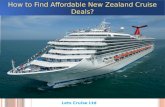How to Find Affordable New Zealand Cruise Deals?