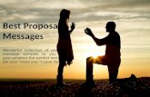 Best Love Proposal Messages