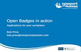Open Badges in Action -  Bob Price, Newport City Homes