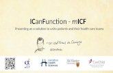 ICanFunction - mICF at Stanford MedicineX