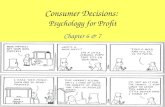 Consumer and business behavior ch. 6&7
