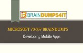 Microsoft 70 357 BrainDumps
