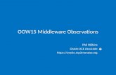 Some OOW15 Observations
