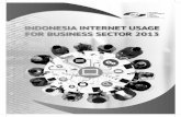 Indonesia internet usage for business sector