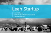 The Lean Startup - Startup Analytics