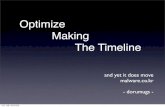 (121215) #fitalk   optimize making the timeline