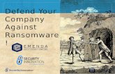 Defend Your Company Against Ransomware