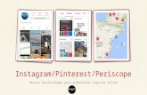 Instagram Pinterest Periscope. Como empezar