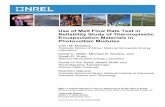 Use of Melt Flow Rate Test in Reliability Study of Thermoplastic ...