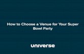 How to Choose a Venue for Your Super Bowl Party