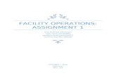 Facility Operations-Assignment 1