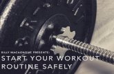 Start Your Workout Routine Safely
