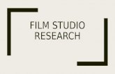 Film studio research #