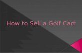 How to sell a golf cart