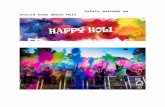 Safety methods we should know about holi