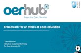 Framework for an ethics of open education