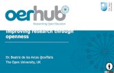 Improving research through openness
