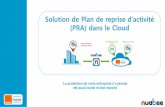Nuabee  : solution de Plan de Reprise d'Activité Cloud - 2016