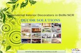 Commercial interior decorators in delhi ncr