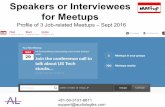 Speakers or interviewees for meetup sessions for job seekers   august.ppt