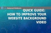 Quick guide: how to improve your website background video