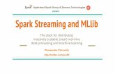 Spark Streaming and MLlib - Hyderabad Spark Group