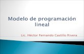 Modelo de programación lineal