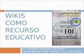 Wikis como recurso educativo