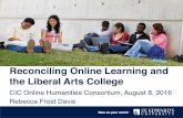 Reconciling online liberal arts