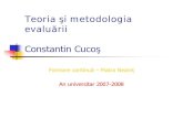 Constantin cucos teoria si metodologia evaluarii